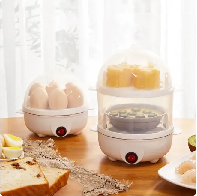 Dual-Layer Egg Master – Stainless Steel Cooker - LUXURISS