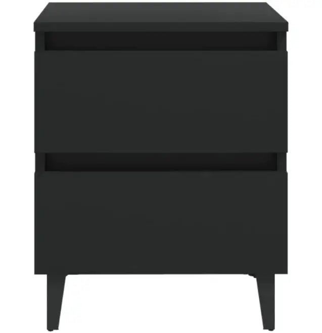 vidaXL Black Bed Cabinets - LUXURISS