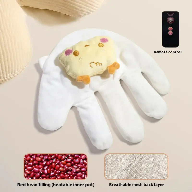 Baby's Gentle Pat Companion with red bean filling and remote control for adjustable soothing motions.