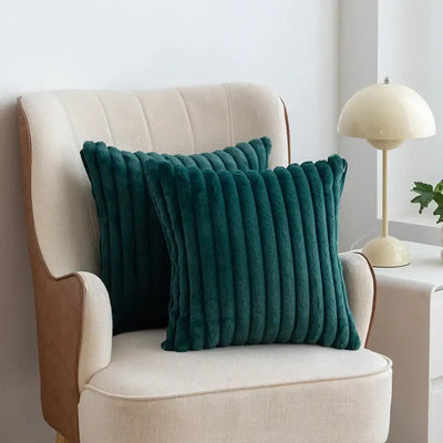 Scandinavian Soft Faux Rabbit Cushion Cover - LUXURISS