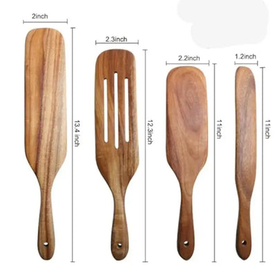 Eco-Friendly Wooden Spatula Sets - LUXURISS