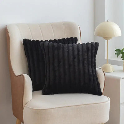 Scandinavian Soft Faux Rabbit Cushion Cover - LUXURISS