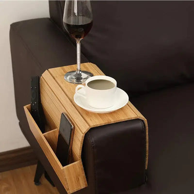 Sofa Armrest Tray with Phone Slot - LUXURISS