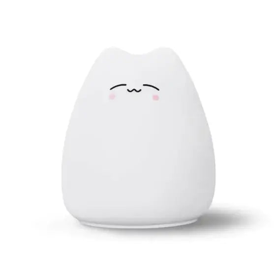 Cute cartoon night lamp with a smiling face, perfect for colorful ambiance and children's rooms.
