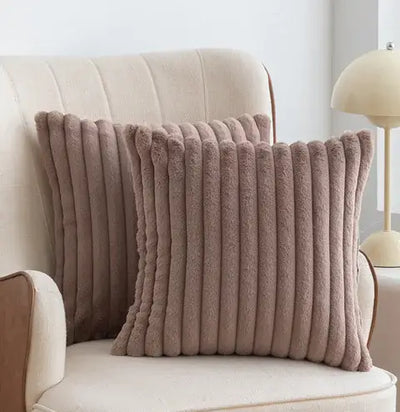 Scandinavian Soft Faux Rabbit Cushion Cover - LUXURISS