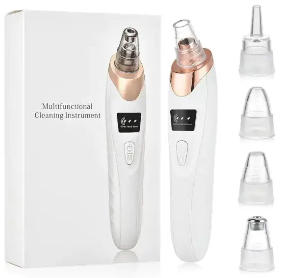 Electric Professional Blackhead Remover with multiple suction tips for clearer skin and deep pore cleansing.