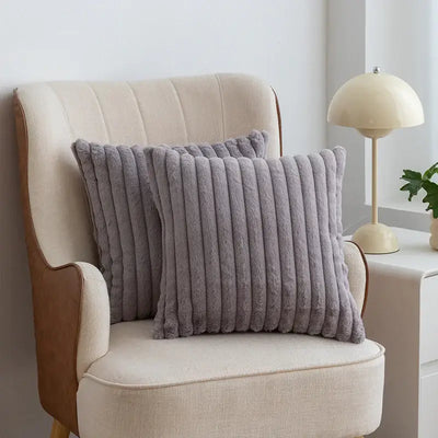 Scandinavian Soft Faux Rabbit Cushion Cover - LUXURISS