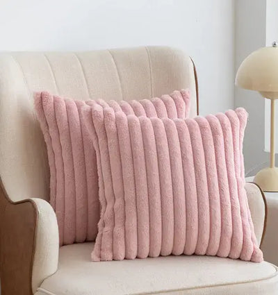 Scandinavian Soft Faux Rabbit Cushion Cover - LUXURISS