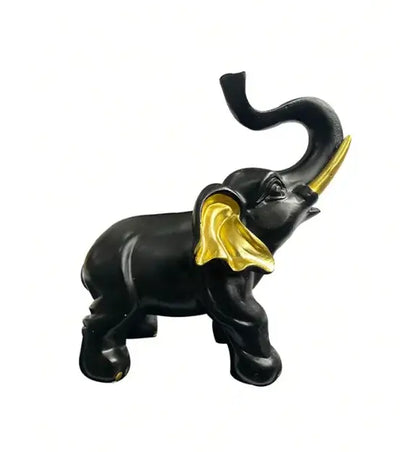 Ebony Elephant Resin Statue - LUXURISS