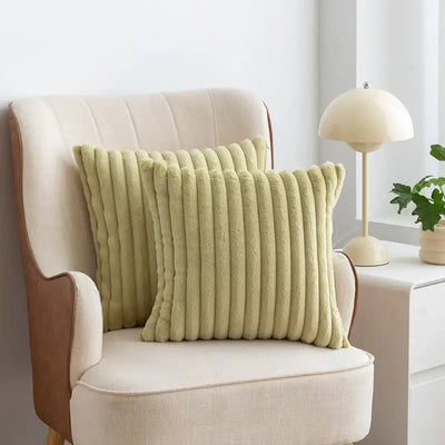 Scandinavian Soft Faux Rabbit Cushion Cover - LUXURISS