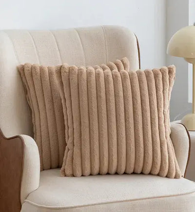 Scandinavian Soft Faux Rabbit Cushion Cover - LUXURISS