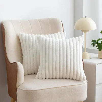 Scandinavian Soft Faux Rabbit Cushion Cover - LUXURISS