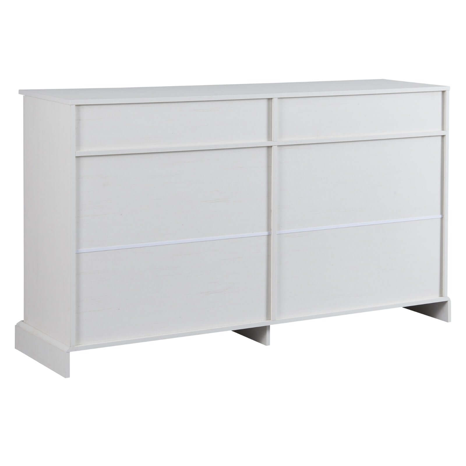 TREXM Antique White Kitchen Sideboard Buffet with 2 Drawers & 4 Doors Adjustable Shelves for dining and living rooms