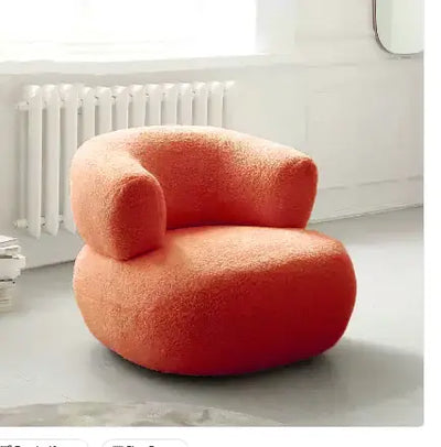 Sleek White Wool Single Sofa Chair - LUXURISS