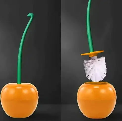 Cherry toilet brush set showcasing a stylish design and durable cleaning tool for bathrooms.