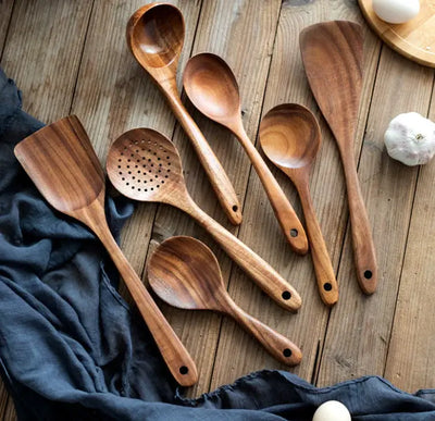 Eco-Friendly Wooden Spatula Sets - LUXURISS