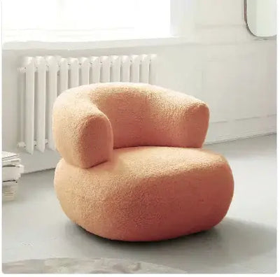 Sleek White Wool Single Sofa Chair - LUXURISS