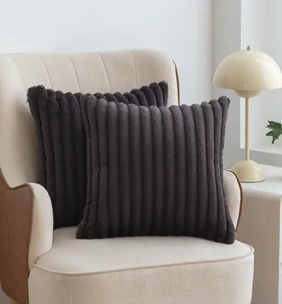 Scandinavian Soft Faux Rabbit Cushion Cover - LUXURISS