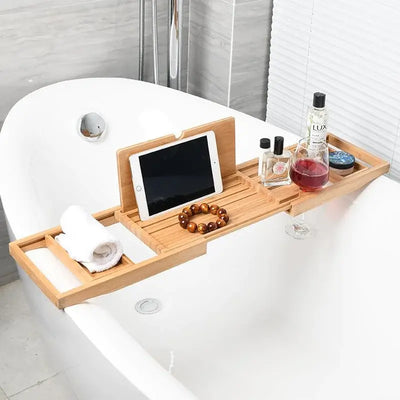 Elegant Wood Bath Caddy - LUXURISS