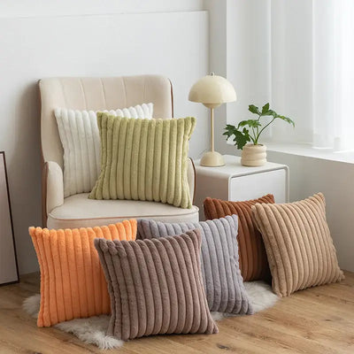 Scandinavian Soft Faux Rabbit Cushion Cover - LUXURISS