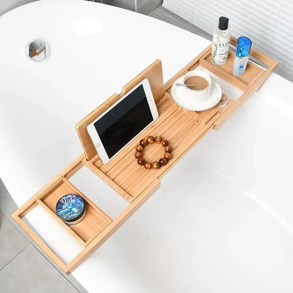 Elegant Wood Bath Caddy - LUXURISS