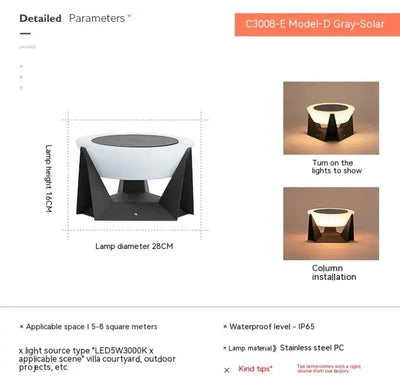 EcoBright Solar Post Light - LUXURISS