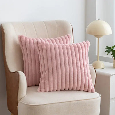 Scandinavian Soft Faux Rabbit Cushion Cover - LUXURISS