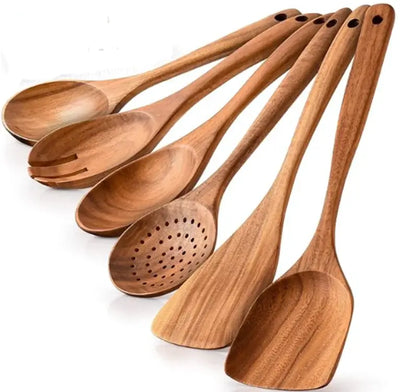 Eco-Friendly Wooden Spatula Sets - LUXURISS