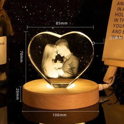 Custom 3D Carved Crystal Keepsake - LUXURISS