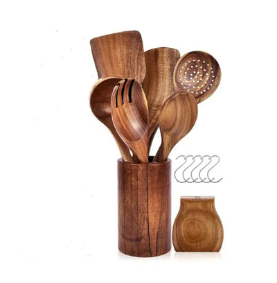 Eco-Friendly Wooden Spatula Sets - LUXURISS