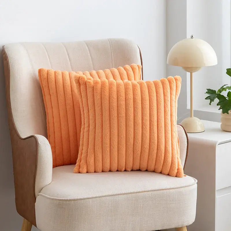 Scandinavian Soft Faux Rabbit Cushion Cover - LUXURISS