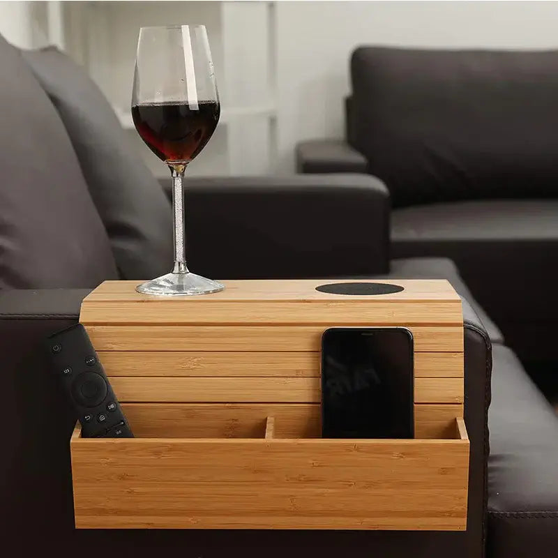 Sofa Armrest Tray with Phone Slot - LUXURISS